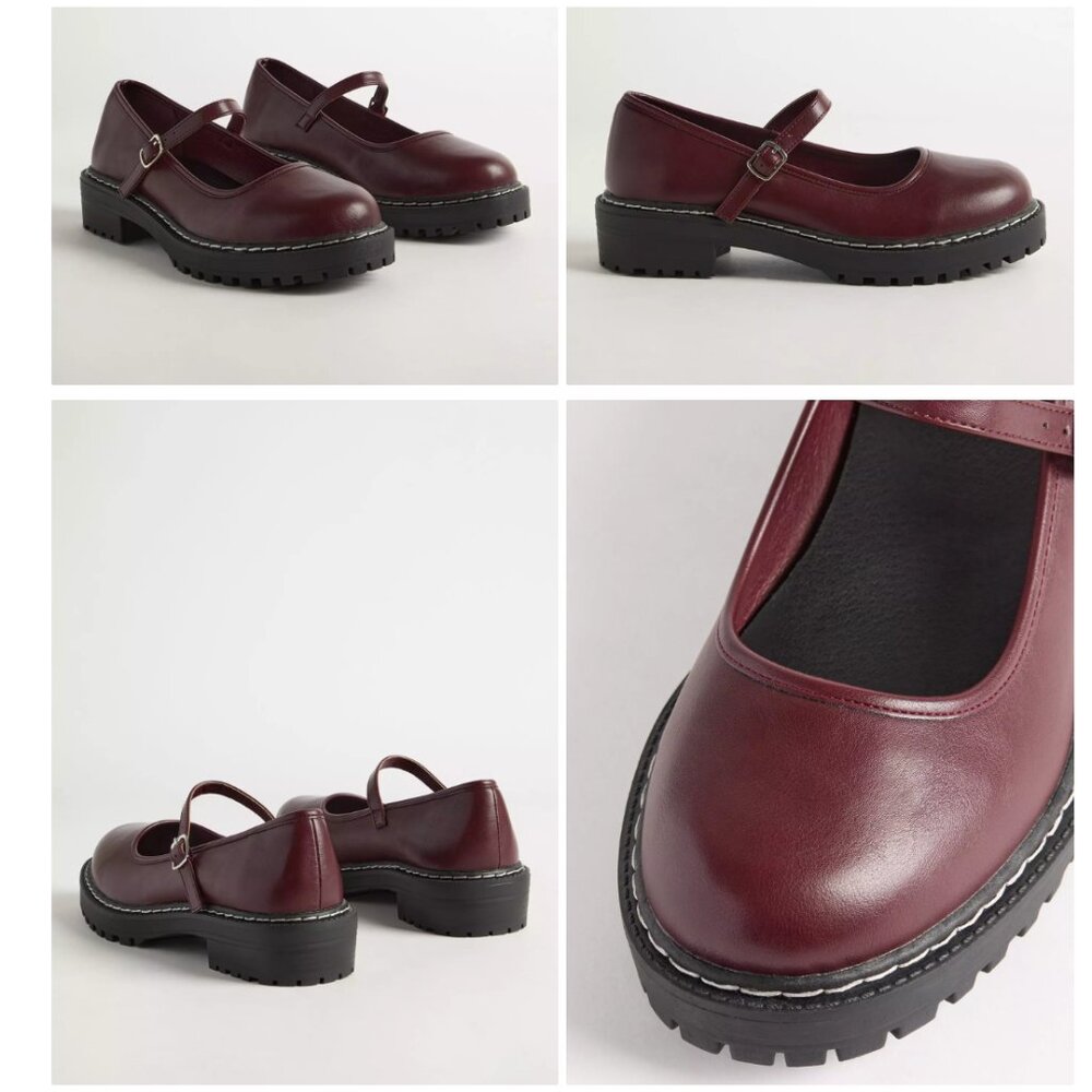 Lug Sole Mary Jane Flat (WW)